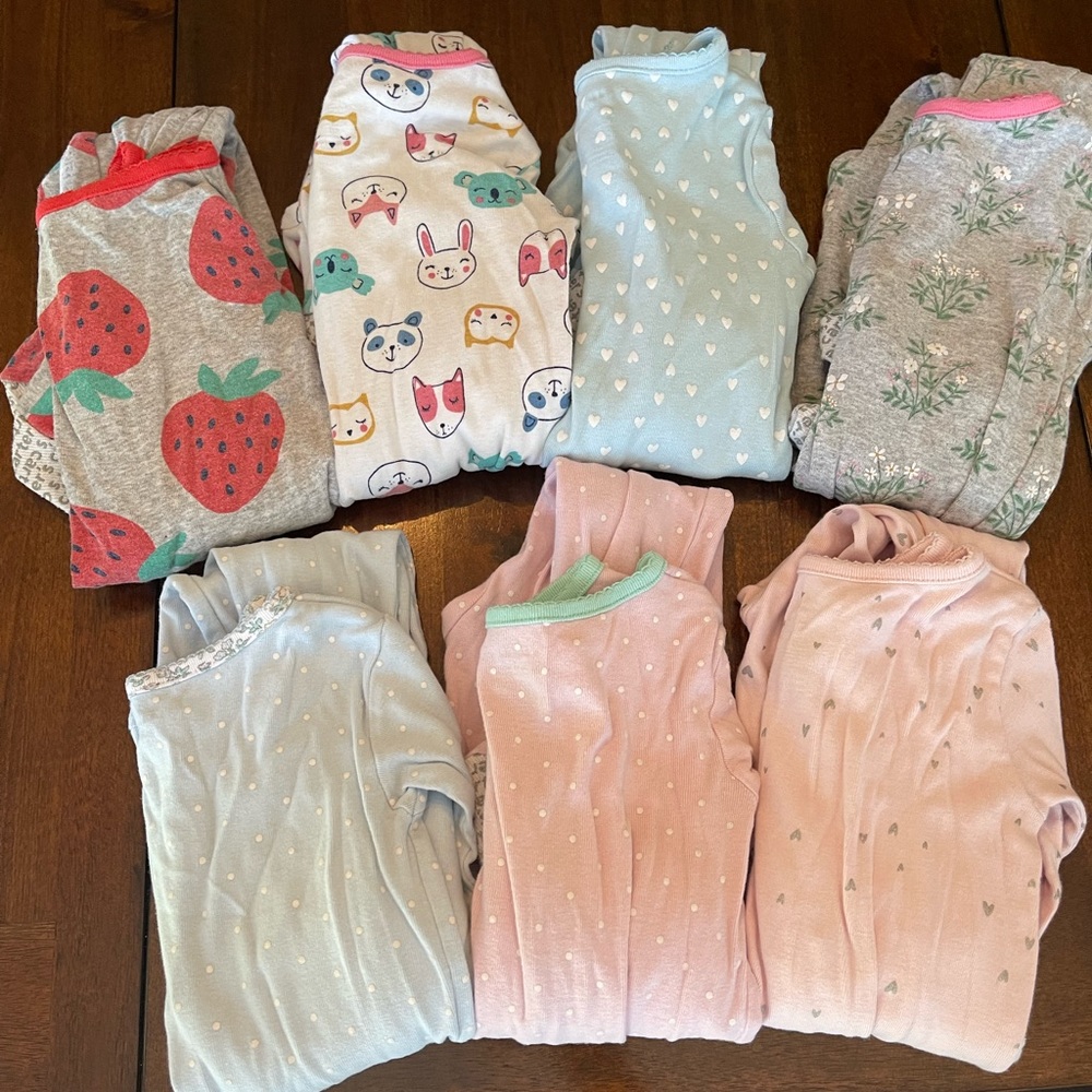 Lot of toddler pajamas